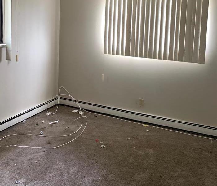 Empty room and carpet removed In Parma, Ohio