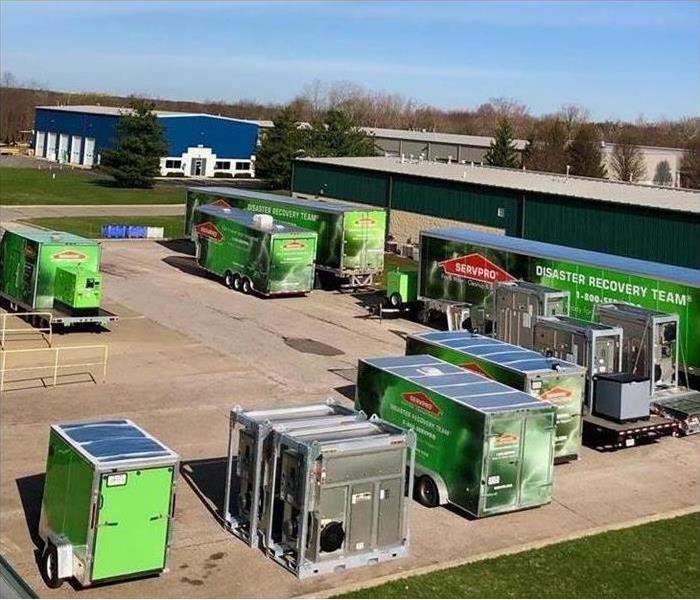 SERVPRO trucks at our Cuyahoga South location